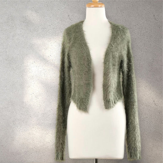 Sage Eyelash Cardigan