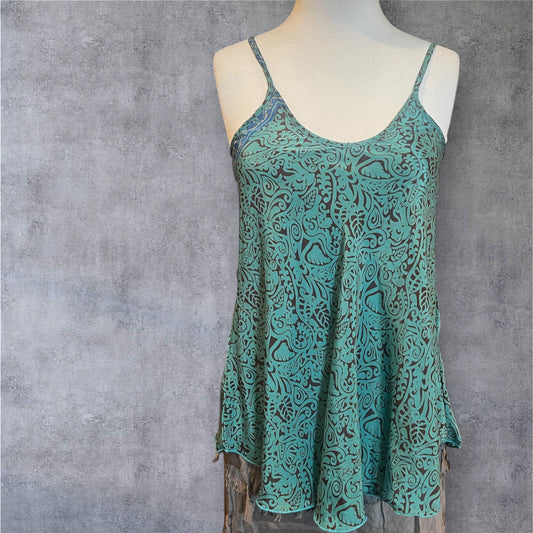 Silky Swing Camisole in Aqua Teal