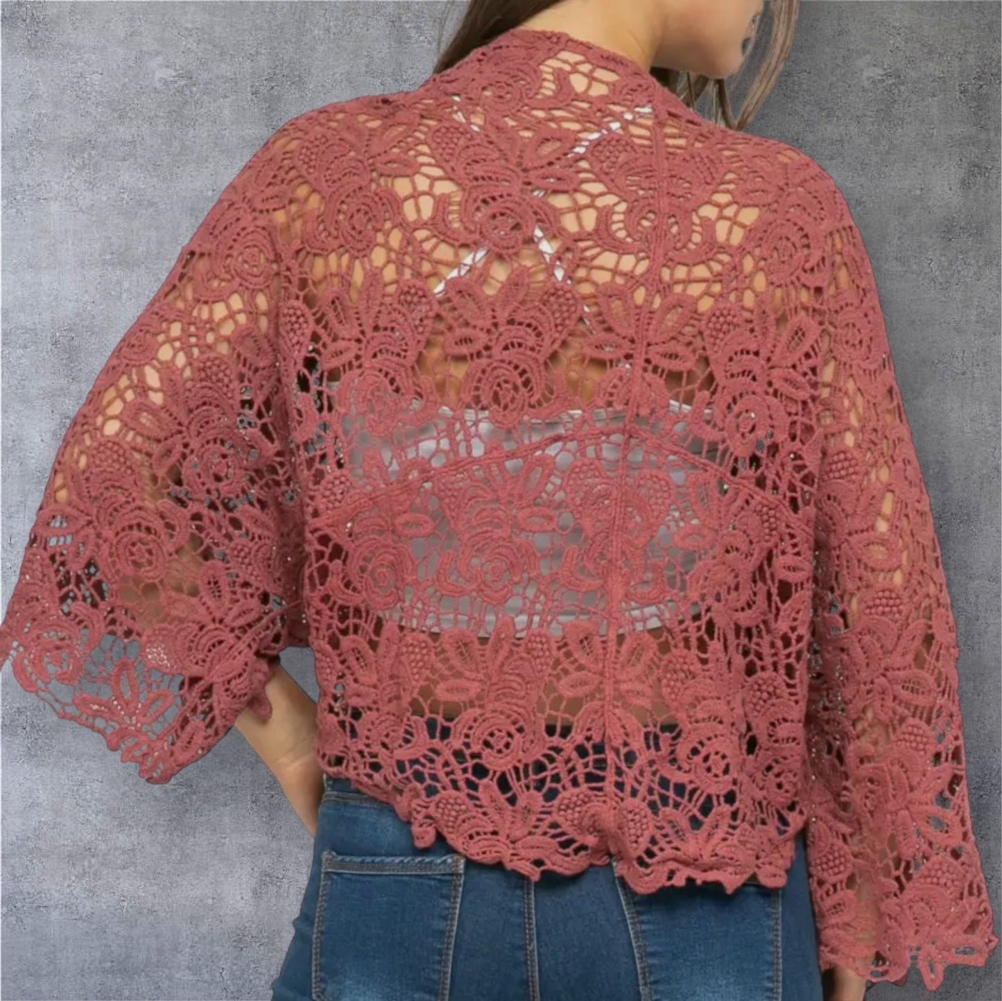 Rose Crochet Wrap
