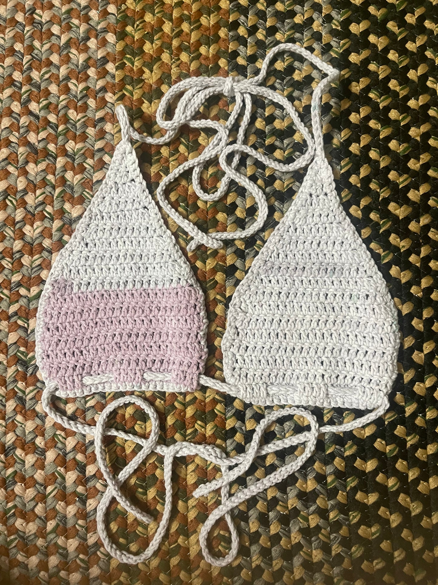 Handmade Festival Top in Lavender Grey
