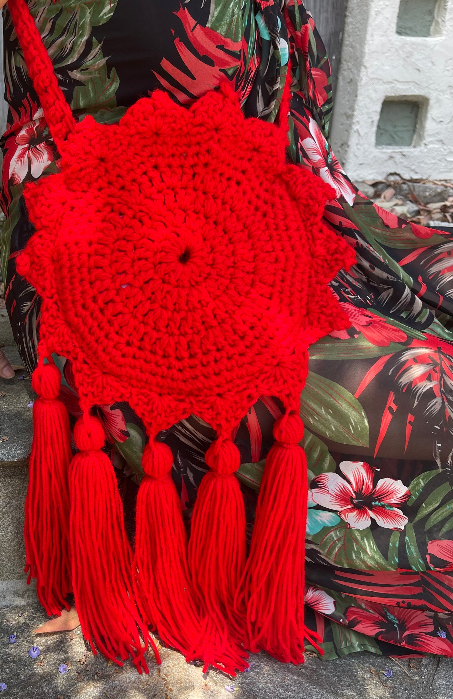 Boho Sun Bag in Red