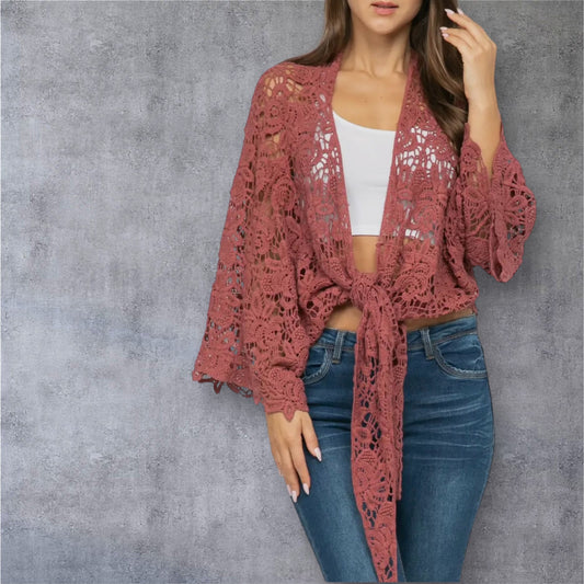 Rose Crochet Wrap