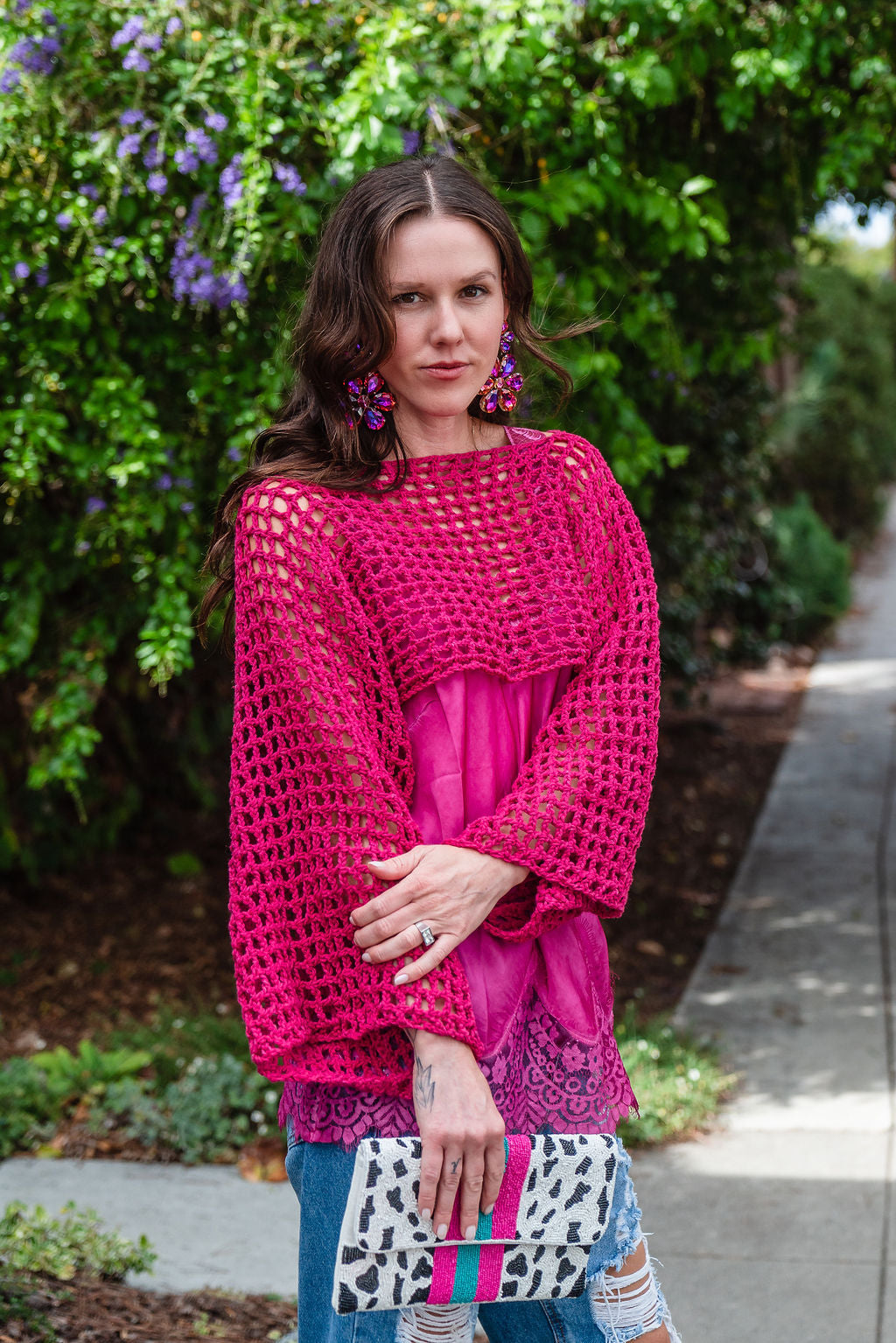 Pink Crochet Top