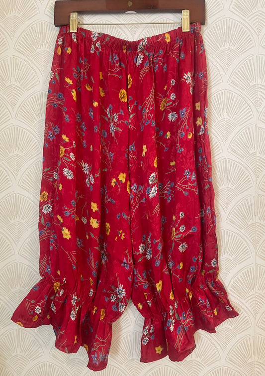 Bloomers in Red Satin