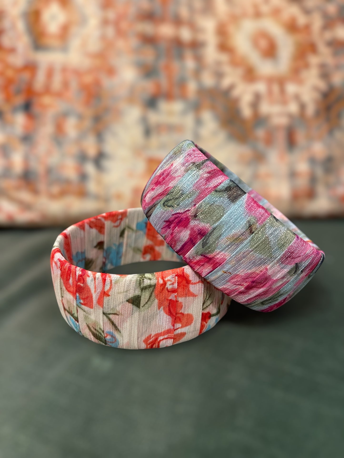 Set of 2 Chiffon Wrapped Bracelets