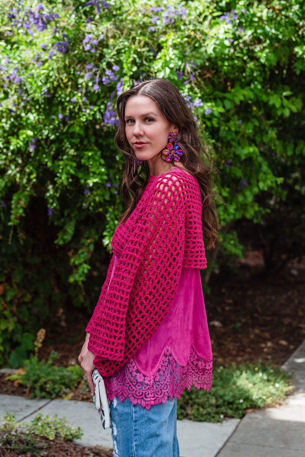 Pink Crochet Top