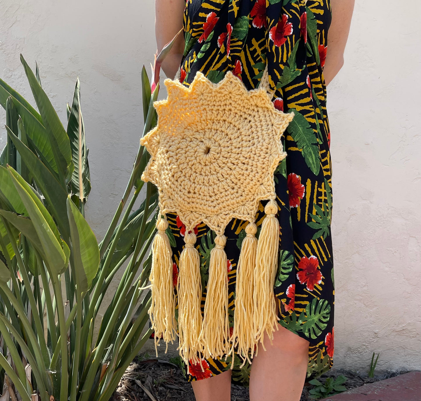 Boho Sun Bag in Butter Yellow