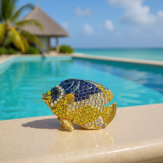 Fish Rhinestone Pin