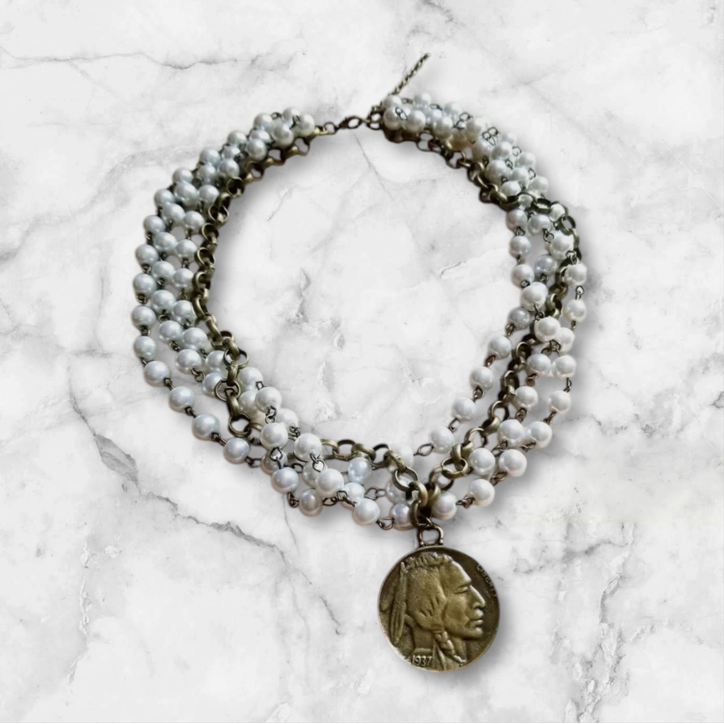 Pearl Coin Necklace