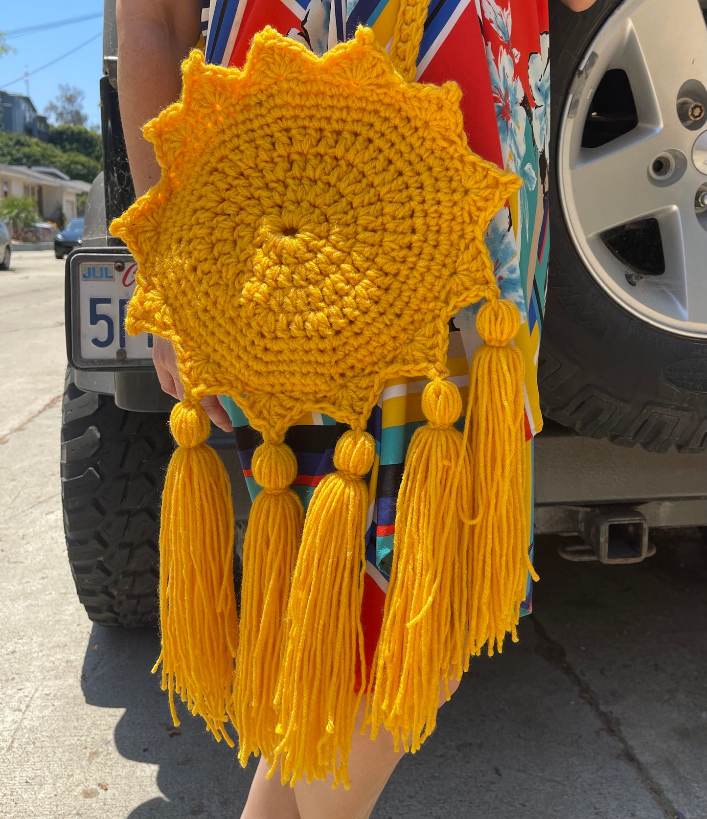 Boho Sun Bag in Mellow Yellow