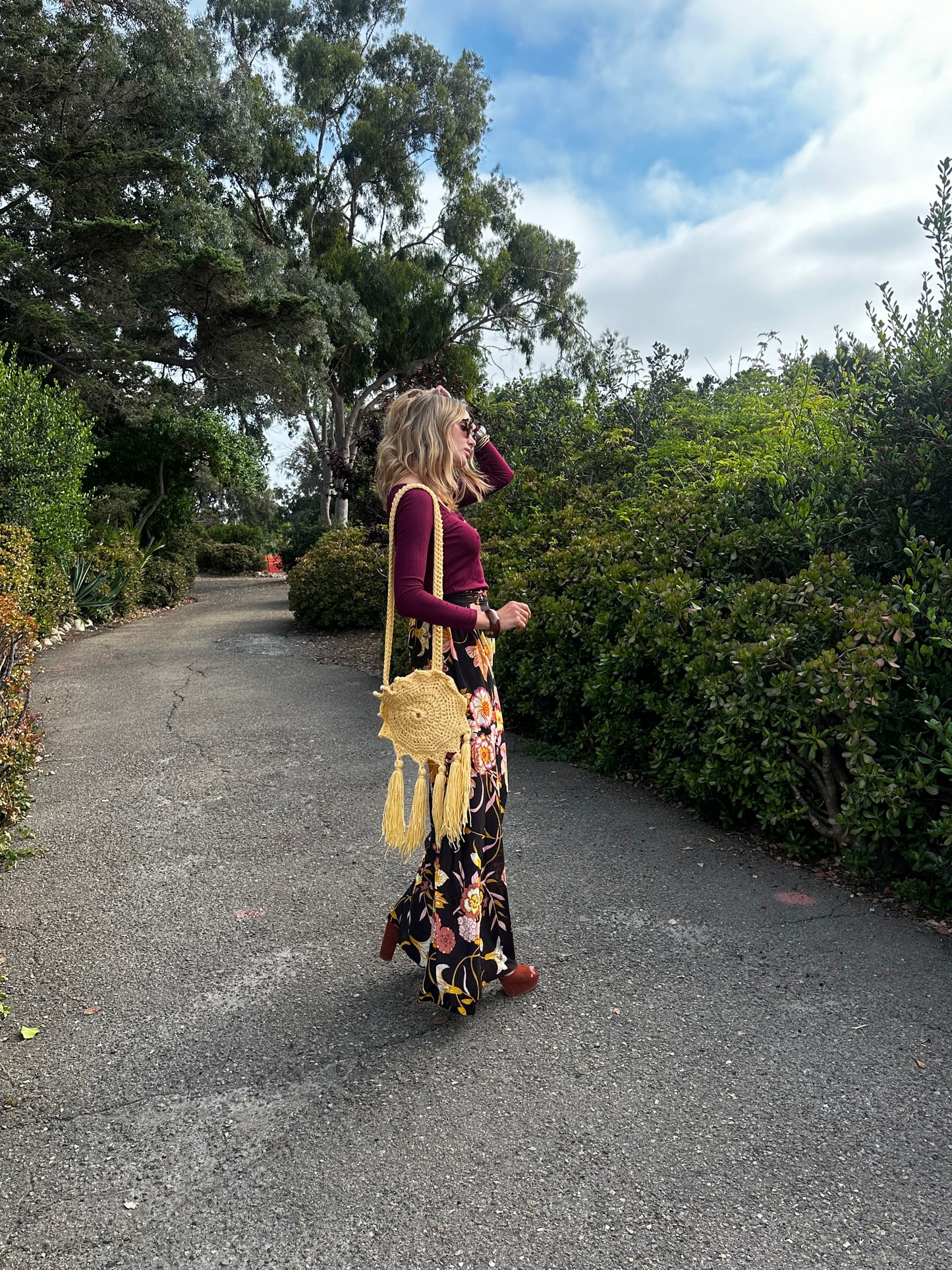 Boho Sun Bag in Butter Yellow