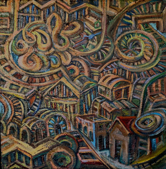 The Crowd Within Oil Painting