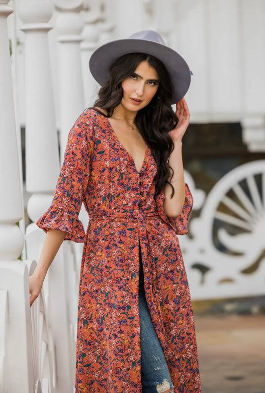 Prairie Flora Dressing Gown by Jennafer Grace