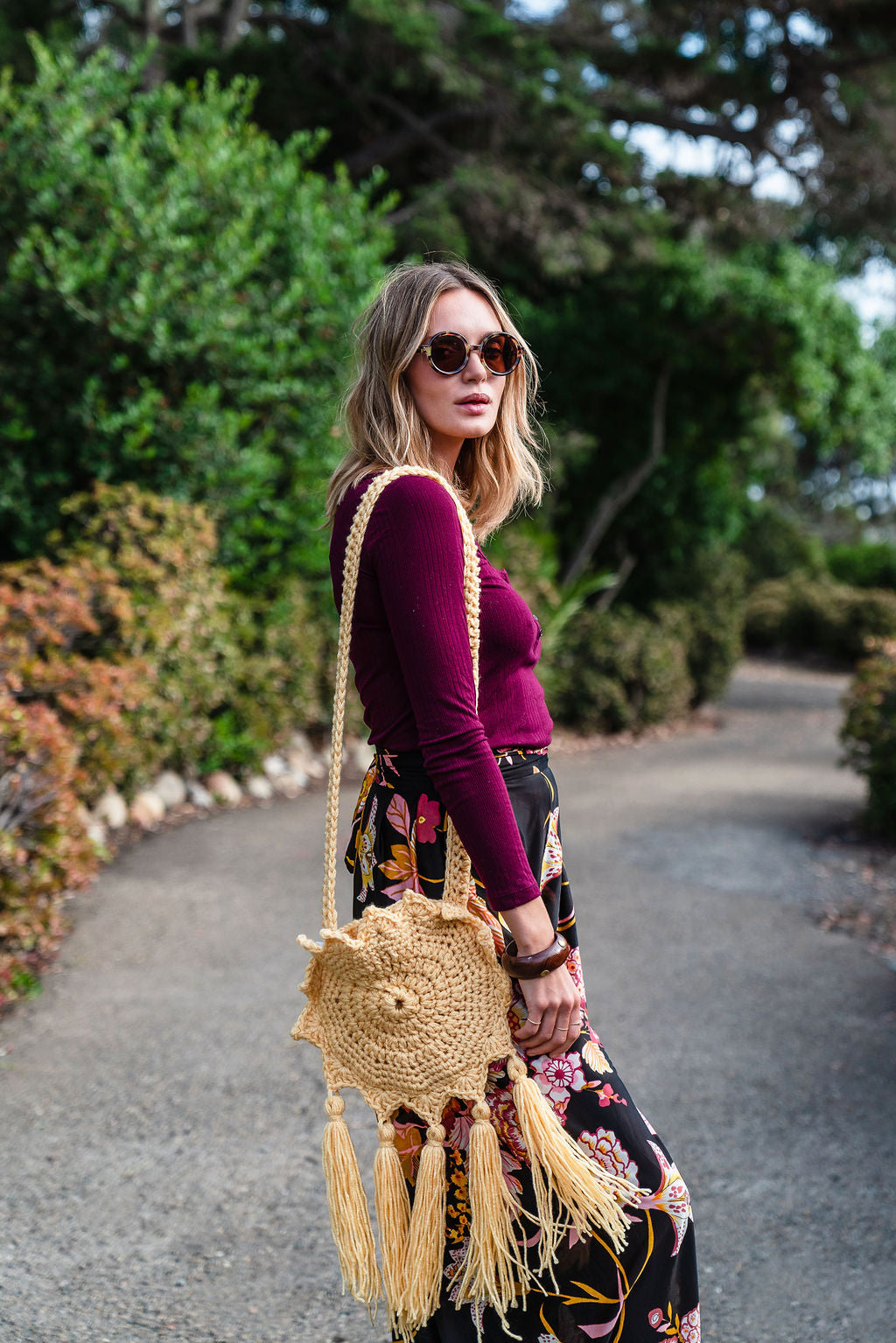 Boho Sun Bag in Butter Yellow