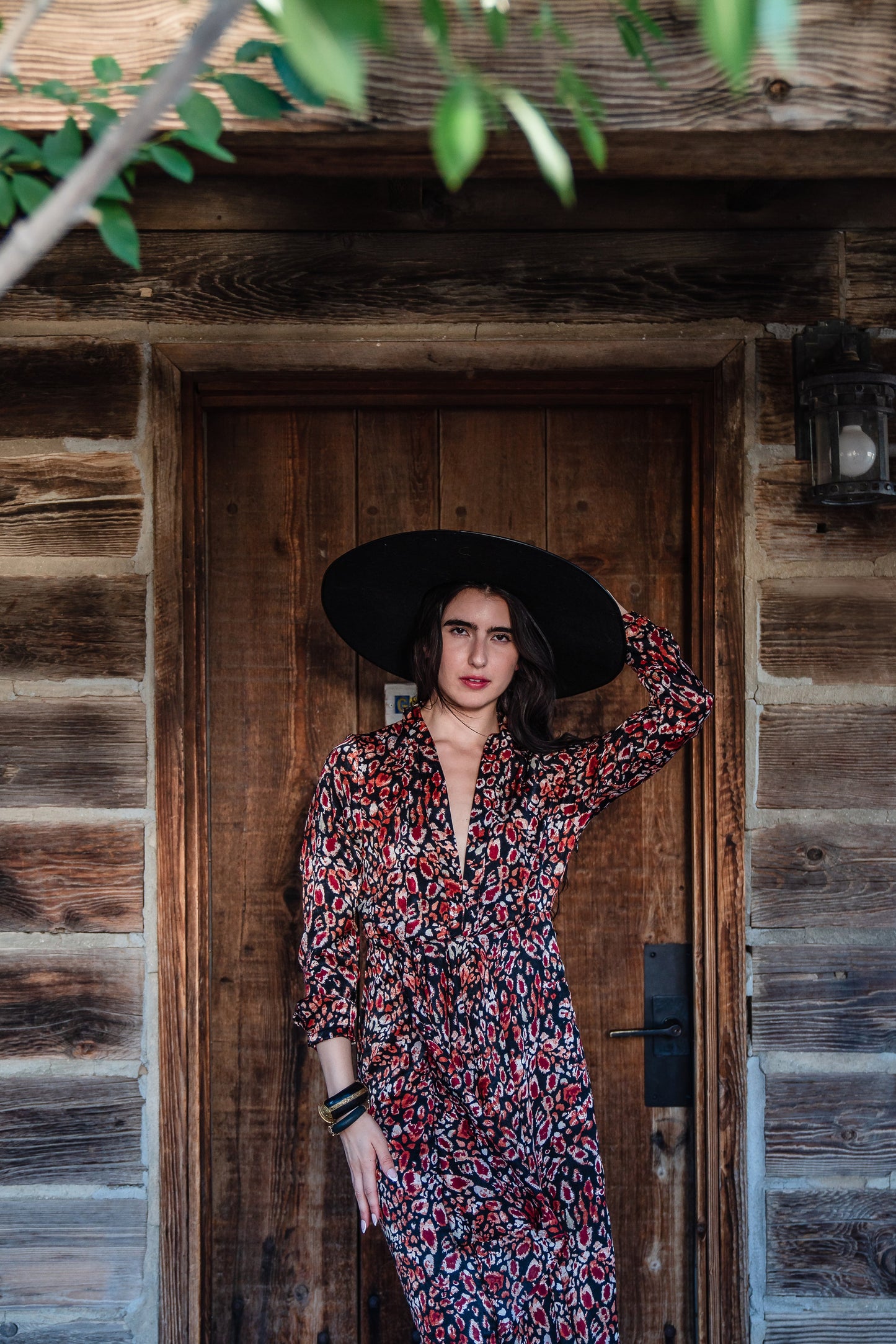 Sasha Leopard Minaret Dress