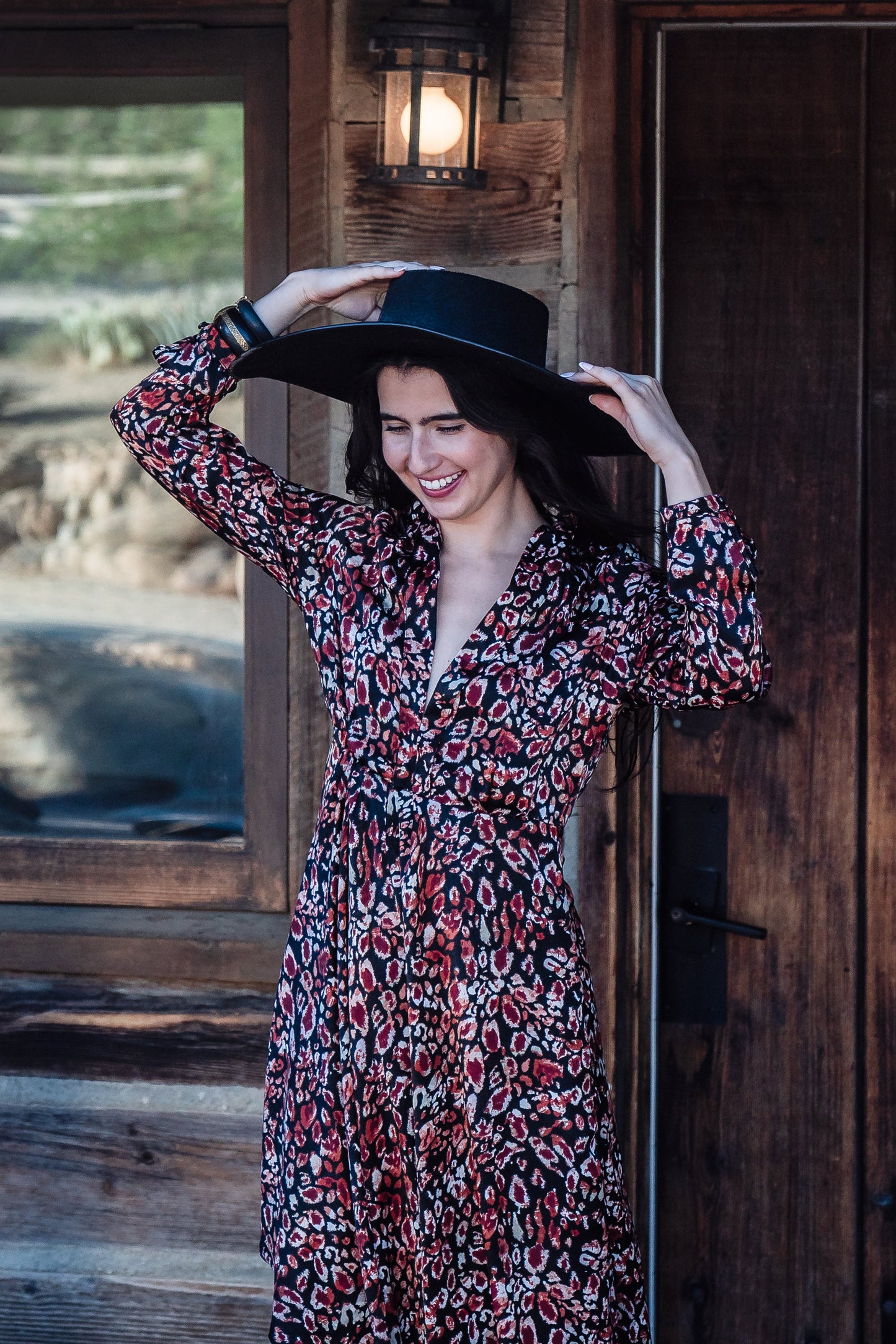 Sasha Leopard Minaret Dress