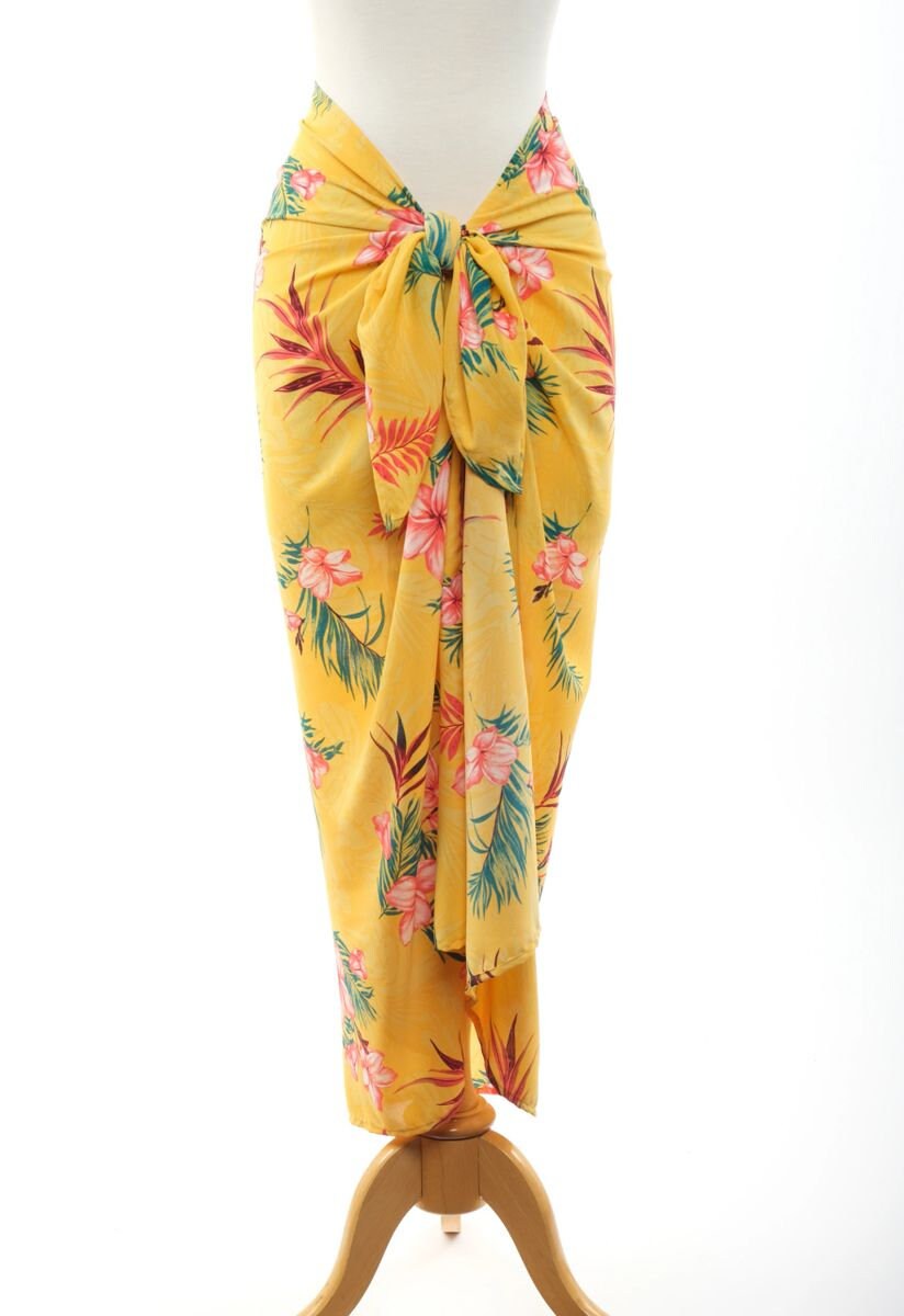 Hawaiian Gold Sarong Scarf