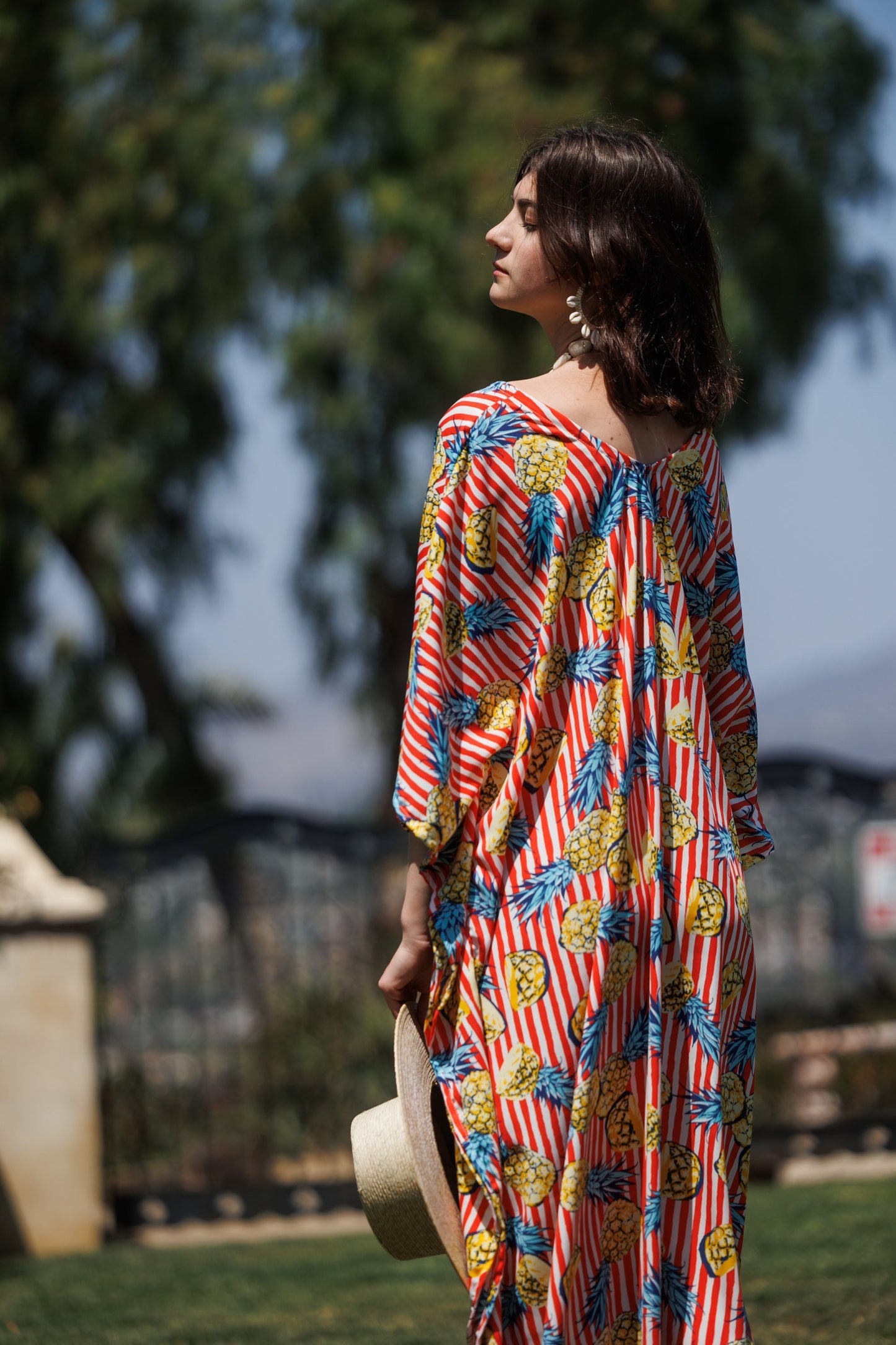 Pineapple & Stripes Caftan