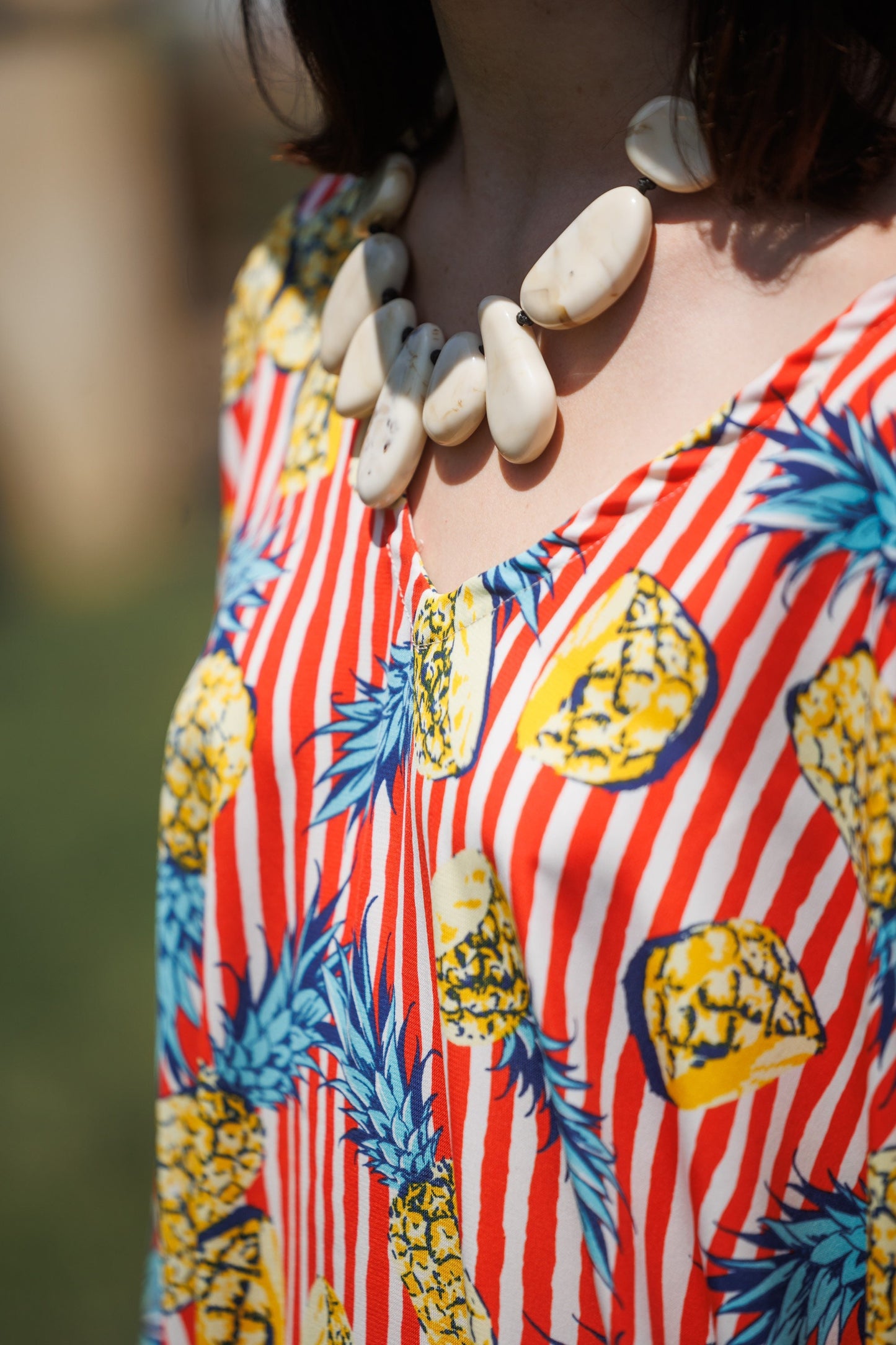 Pineapple & Stripes Caftan