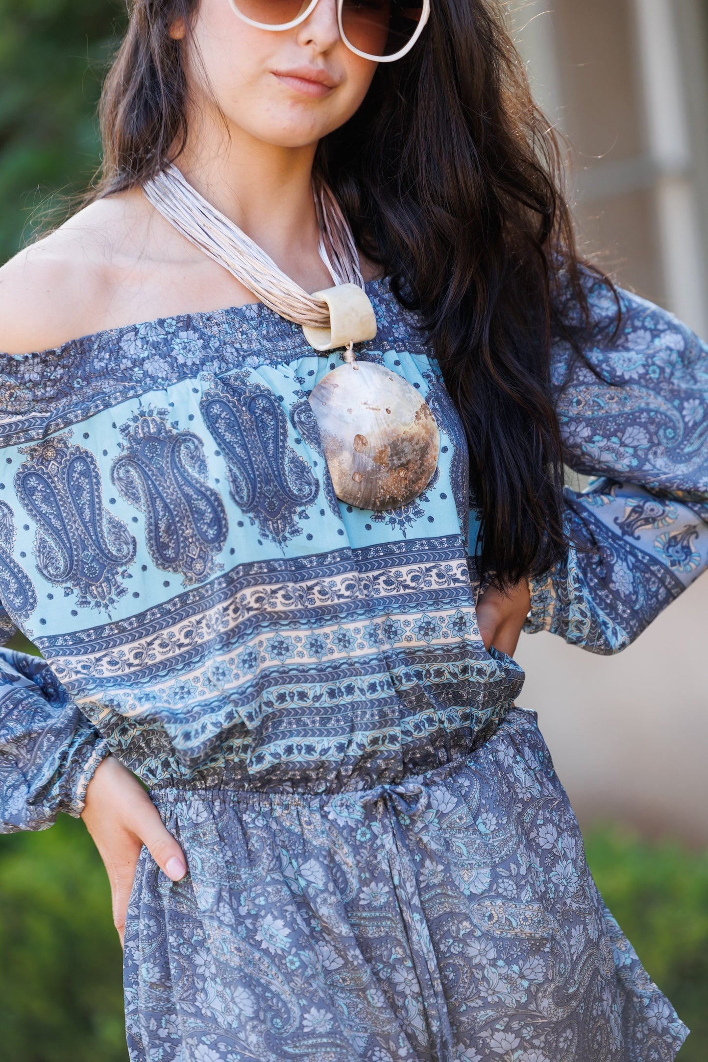 Romper in Indigo