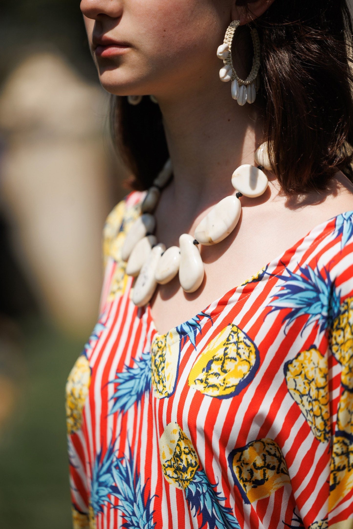 Pineapple & Stripes Caftan