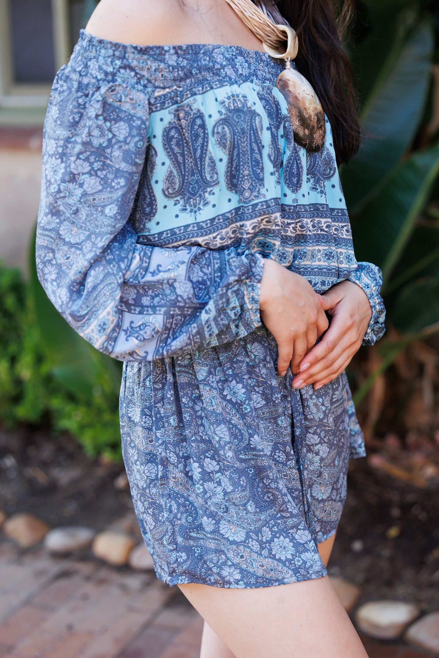 Romper in Indigo