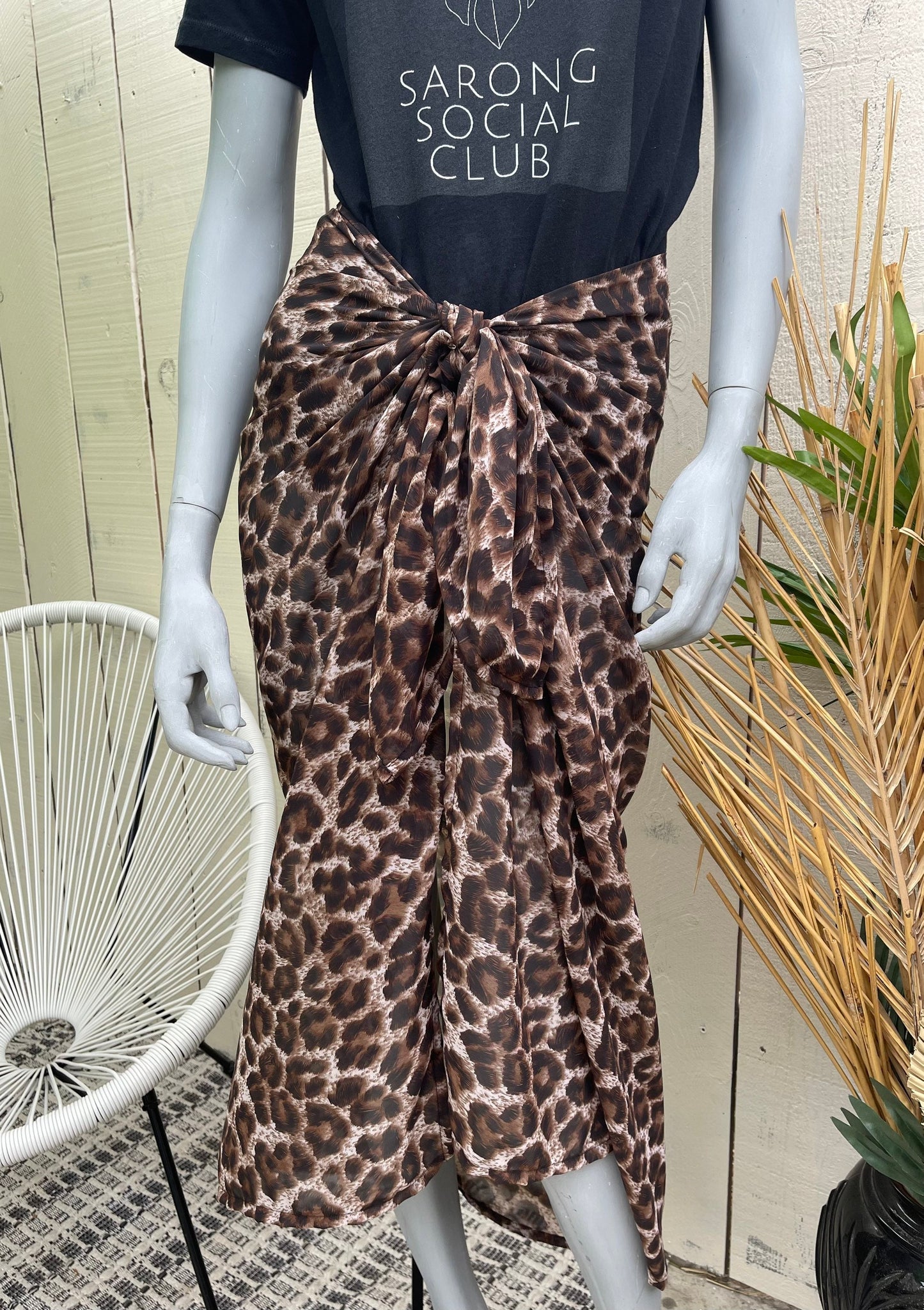 Leopard Sarong Scarf