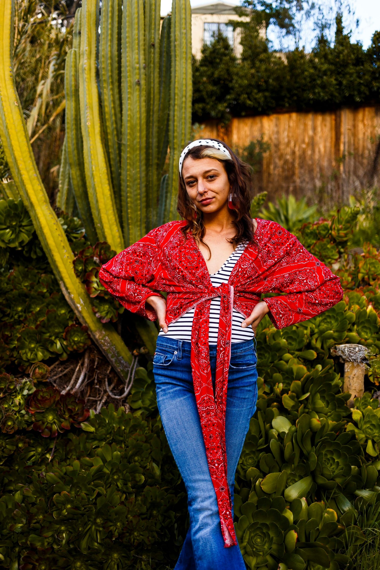 Red Bandana 2 Way Top