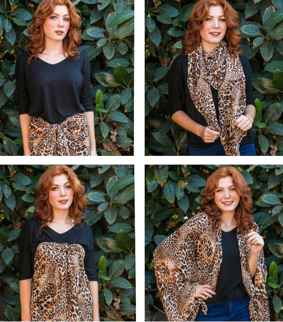 Leopard Sarong Scarf